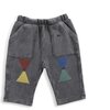 Geometric Joggers, Gray - Sweatpants - 1 - thumbnail