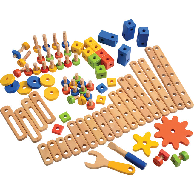 Wood Nut & Bolt Builder - Developmental Toys - 1