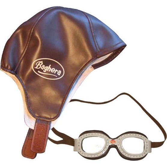 Racing Helmet + Goggles