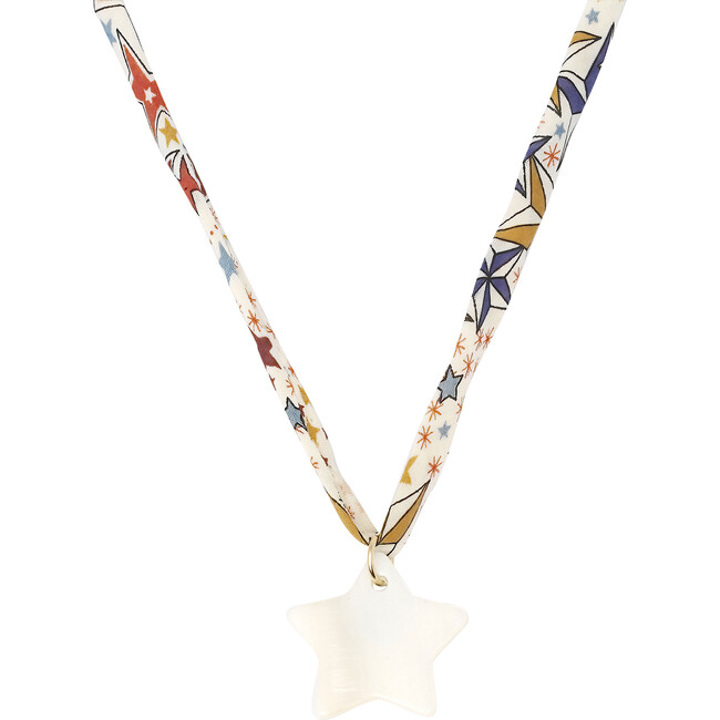 Women's Liberty Star Charm Necklace, Multicolor Star