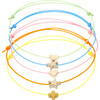 Gold Charm Bracelet Set, Rainbow Multi - Bracelets - 1 - thumbnail