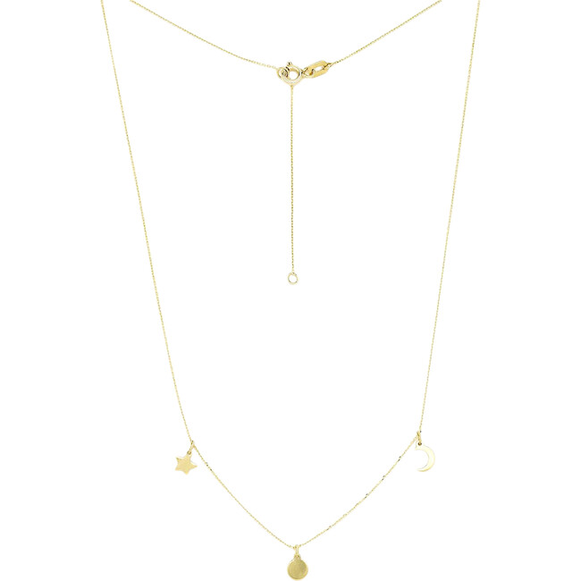 Women's Celestial Solid Gold Necklace