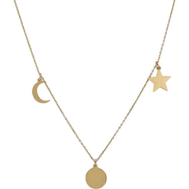 Women's Celestial Solid Gold Necklace - Necklaces - 3