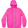 Women's Sloane Packable Rain Jacket, Pink Fluo - Raincoats - 1 - thumbnail