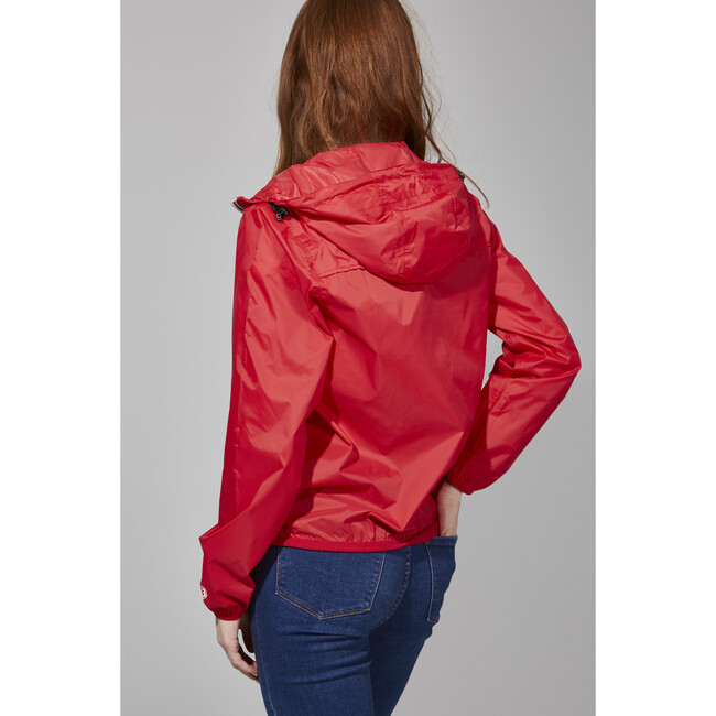 Women's Sloane Packable Rain Jacket, Red - Raincoats - 4