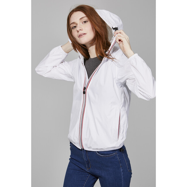 Women's Sloane Packable Rain Jacket, White - Raincoats - 4