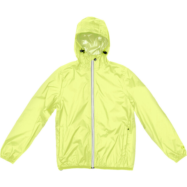 Sam Packable Rain Jacket, Yellow Fluo
