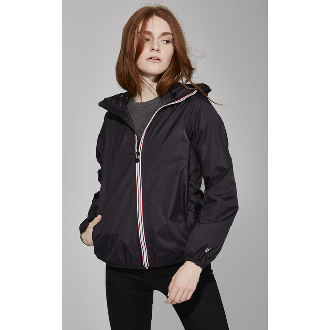 Women's Sloane Packable Rain Jacket, Black - Raincoats - 2