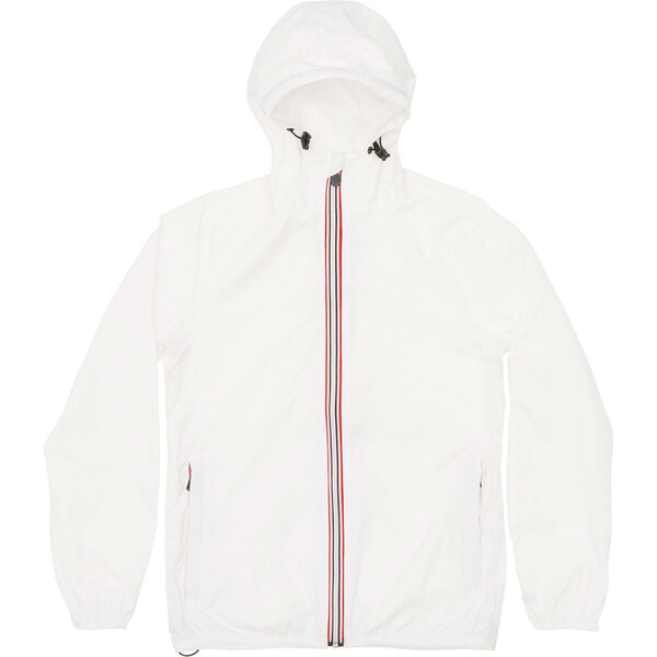 Sam Packable Rain Jacket, White - O8 Lifestyle Mommy & Me Shop | Maisonette