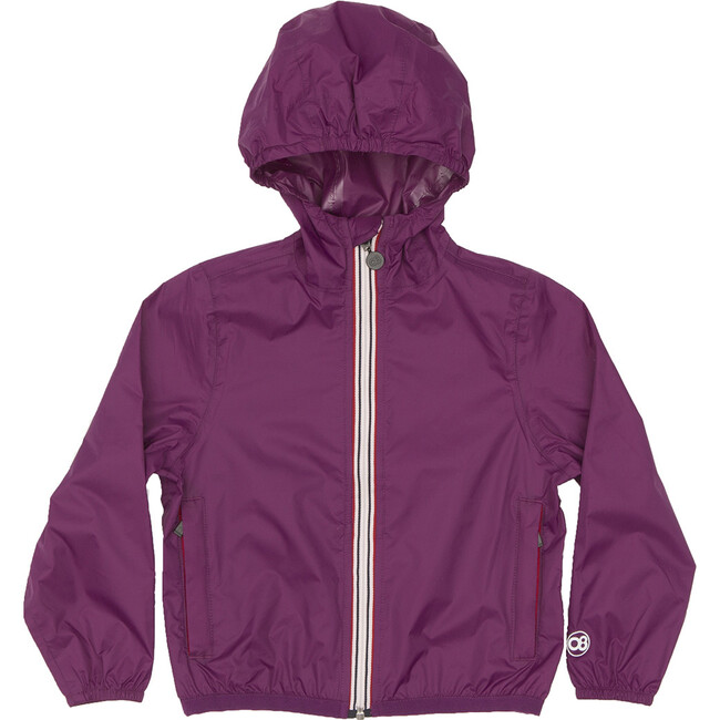 Sam Packable Rain Jacket, Grape - Raincoats - 1
