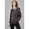 Women's Sloane Print Packable Rain Jacket, Black Camo - Raincoats - 2