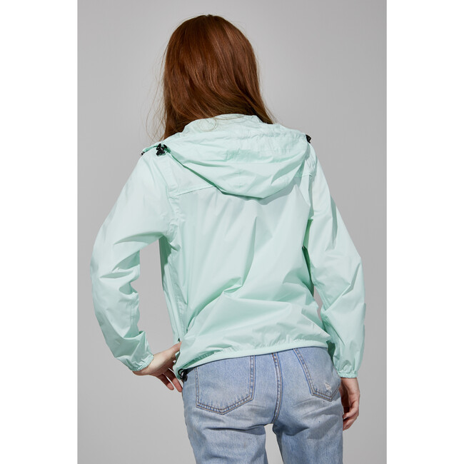 Women's Sloane Packable Rain Jacket, Mint - Raincoats - 3