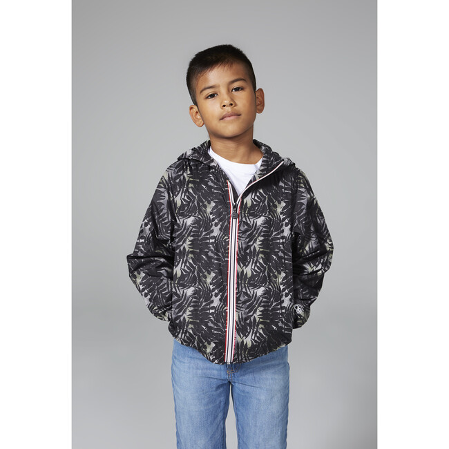 Sam Print Packable Rain Jacket, Palm Print - Raincoats - 2