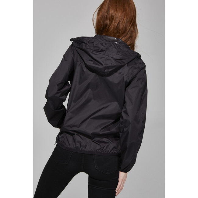 Women's Sloane Packable Rain Jacket, Black - Raincoats - 3