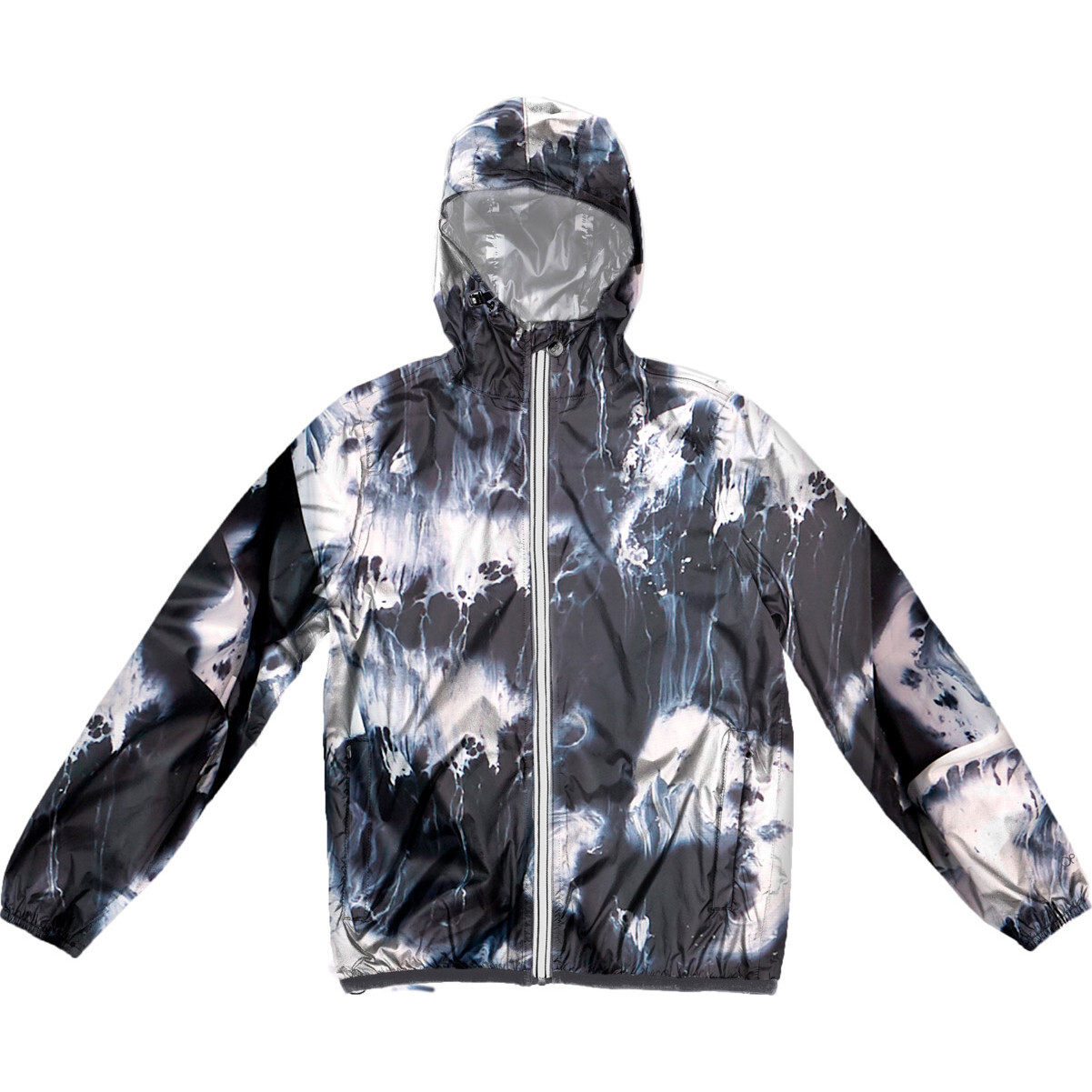 Sam Print Packable Rain Jacket, Oil Print - Raincoats - 1