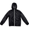 Sam Print Packable Rain Jacket, Black On Black/Gloss Stars - Raincoats - 1 - thumbnail