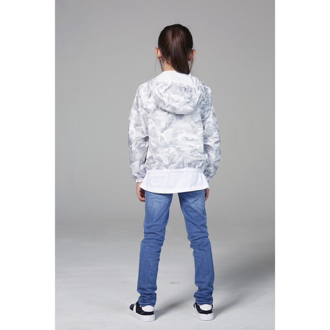 Sam Print Packable Rain Jacket, White Camo - Raincoats - 3