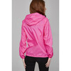 Women's Sloane Packable Rain Jacket, Pink Fluo - Raincoats - 3