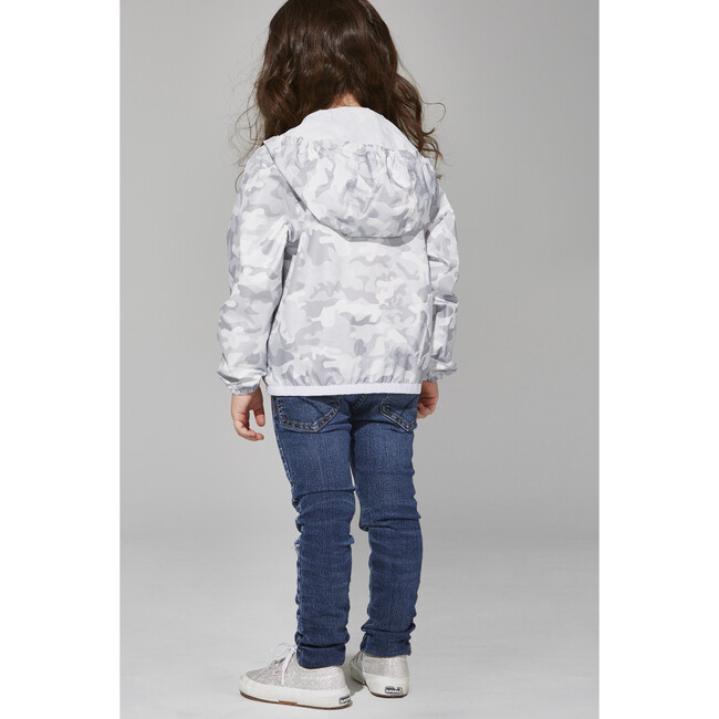Sam Print Packable Rain Jacket, White Camo - Raincoats - 5