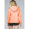 Adult Unisex Mel Full  Zip Packable Rain Jacket, Orange Fluo - Raincoats - 3
