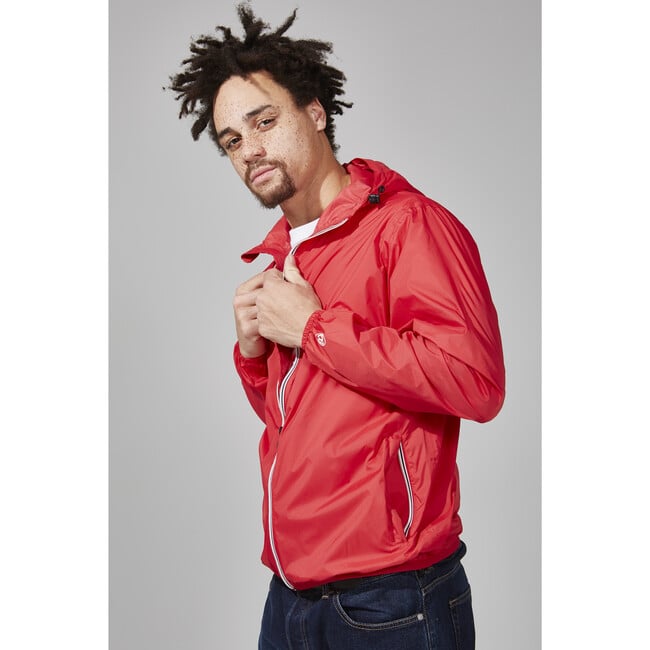 Men's Max Packable Rain Jacket, Red - Raincoats - 3