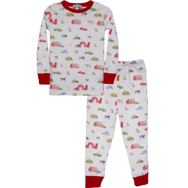 Farm Print Two Piece Pajama Set - Pajamas - 1