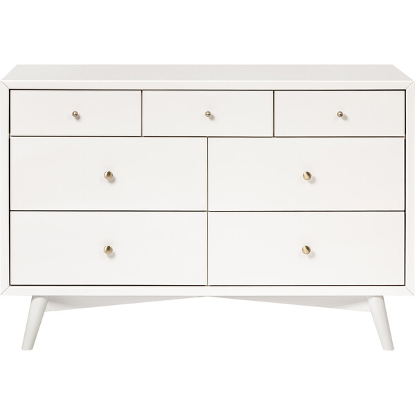 Palma 7Drawer Double Dresser, Assembled, Warm White Babyletto
