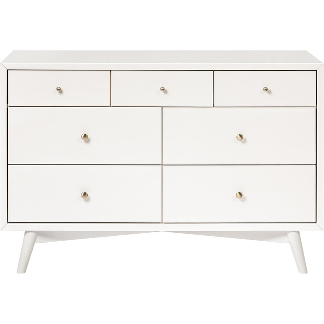 Palma 7-Drawer Double Dresser, Assembled, Warm White - Dressers - 1
