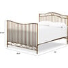 Noelle Full Size Bed Conversion Kit, Vintage Gold - Beds - 2