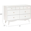 Palma 7-Drawer Double Dresser, Assembled, Warm White - Dressers - 8