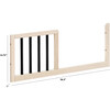 Toddler Bed Conversion Kit for Gelato Mini, Washed Natural/Black - Cribs - 2