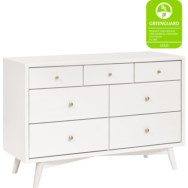 Palma 7-Drawer Double Dresser, Assembled, Warm White - Dressers - 6