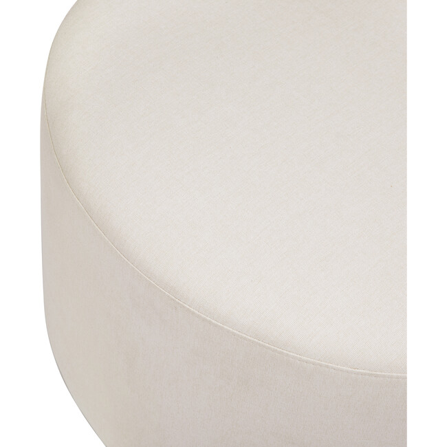 Tuba Gliding Ottoman, Performance Cream Eco-Weave - Ottomans - 6