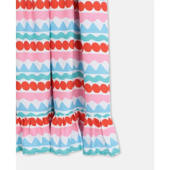 Graphic Stripes Crepe Dress, Multi - Dresses - 3