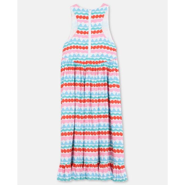 Graphic Stripes Crepe Dress, Multi - Dresses - 4