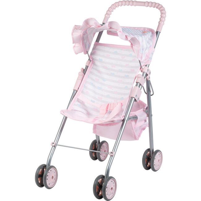 Pink Medium Shade Umbrella Stroller - Doll Accessories - 1