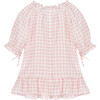 Linen Petit Dress Dress, Pink Vichy - Dresses - 1 - thumbnail