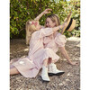 Linen Petit Dress Dress, Pink Vichy - Dresses - 3