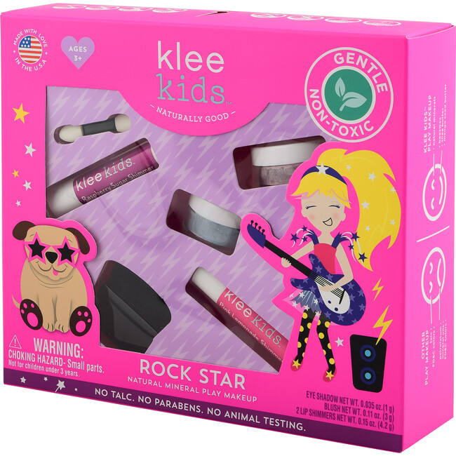 Rock Star 4-Piece Natural Play Makeup Kit with Loose Powder Makeup - Beauty Sets - 8