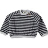 Striped Pullover, Grey - Sweatshirts - 1 - thumbnail