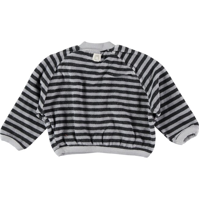 Striped Pullover, Grey
