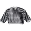 Striped Pullover, Grey - Sweatshirts - 2 - thumbnail
