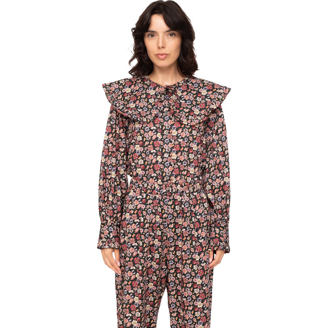 Women's Leslie Blouse, Black - Blouses - 1