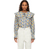 Women's Leslie Blouse, Aqua - Blouses - 1 - thumbnail