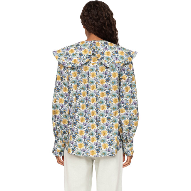 Women's Leslie Blouse, Aqua - Blouses - 2