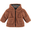 Teddy Coat, Terra Pink - Fur & Faux Fur Coats - 1 - thumbnail