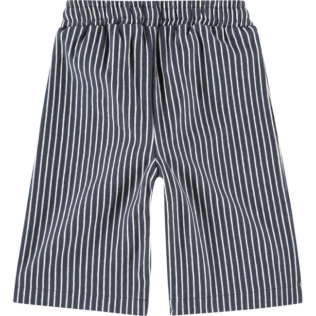 Striped Wideleg Pants, Blue Sea - Pants - 2