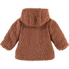 Teddy Coat, Terra Pink - Fur & Faux Fur Coats - 2 - thumbnail