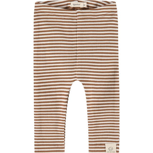 Striped Knit Pants, Chocolate - Pants - 1