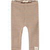 Striped Knit Pants, Chocolate - Pants - 1 - thumbnail